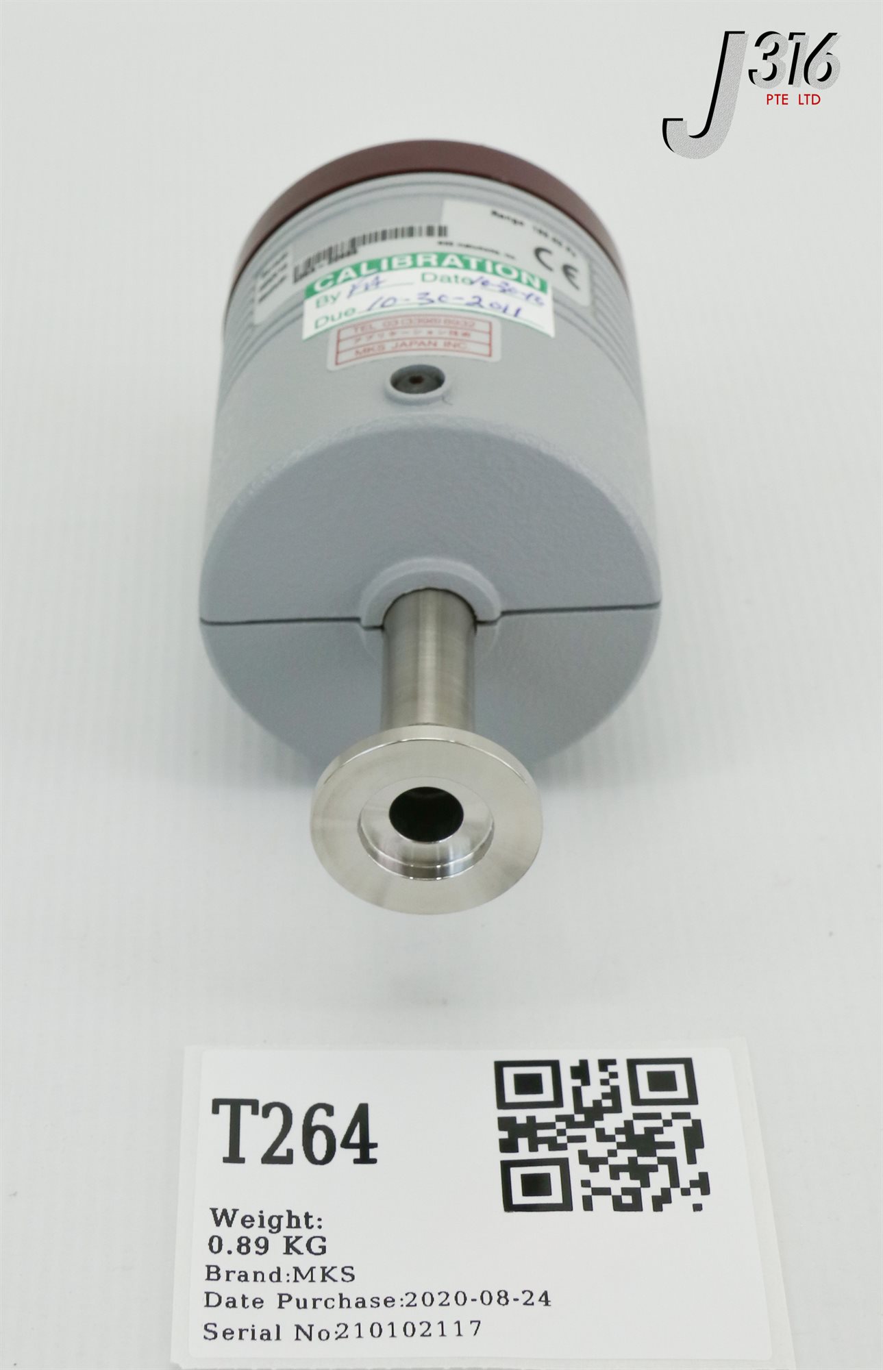 T264 MKS BARATRON PRESSURE TRANSDUCER, 133.32 PA (NEW) 626A-22895